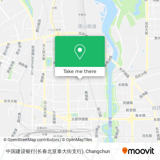 中国建设银行(长春北亚泰大街支行) map