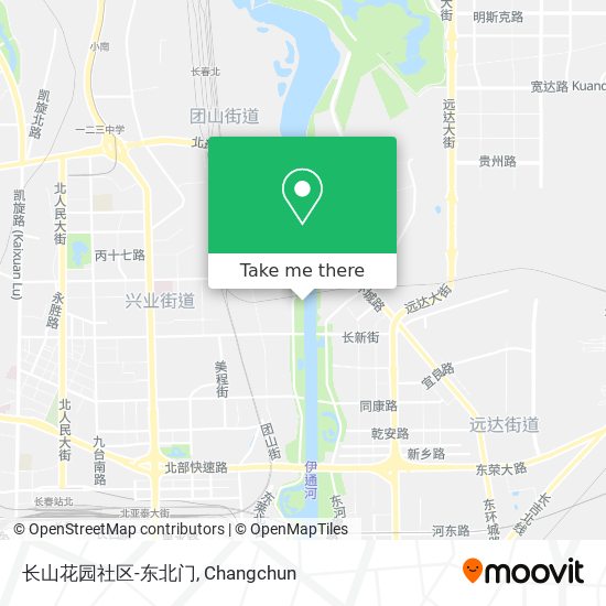 长山花园社区-东北门 map