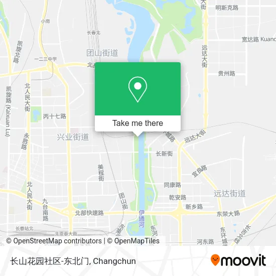 长山花园社区-东北门 map
