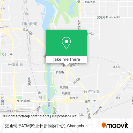 交通银行ATM(欧亚长新购物中心) map