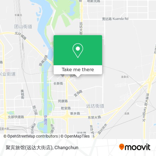 聚宾旅馆(远达大街店) map