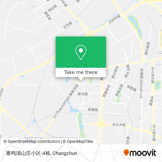 雁鸣湖山庄小区-4栋 map