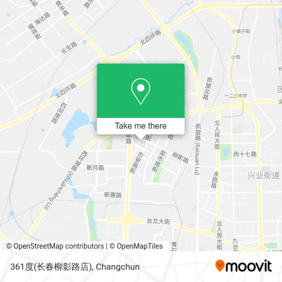 361度(长春柳影路店) map