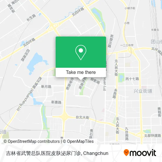 吉林省武警总队医院皮肤泌尿门诊 map