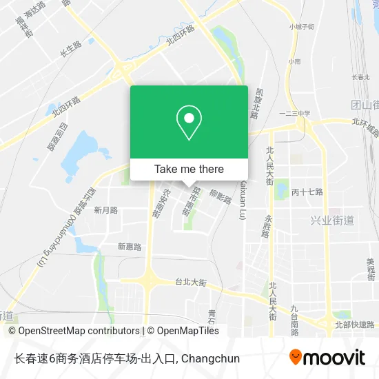 长春速6商务酒店停车场-出入口 map