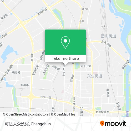 可达大众洗浴 map