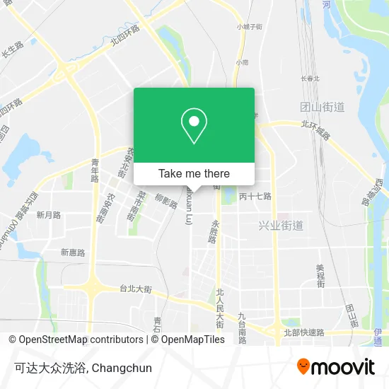 可达大众洗浴 map