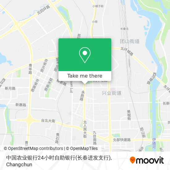 中国农业银行24小时自助银行(长春进发支行) map