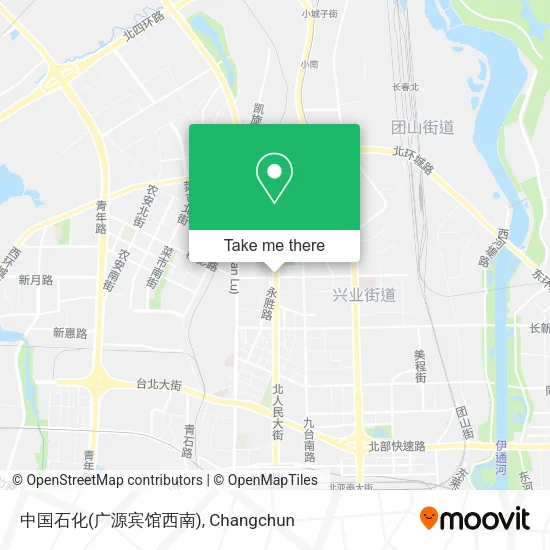 中国石化(广源宾馆西南) map