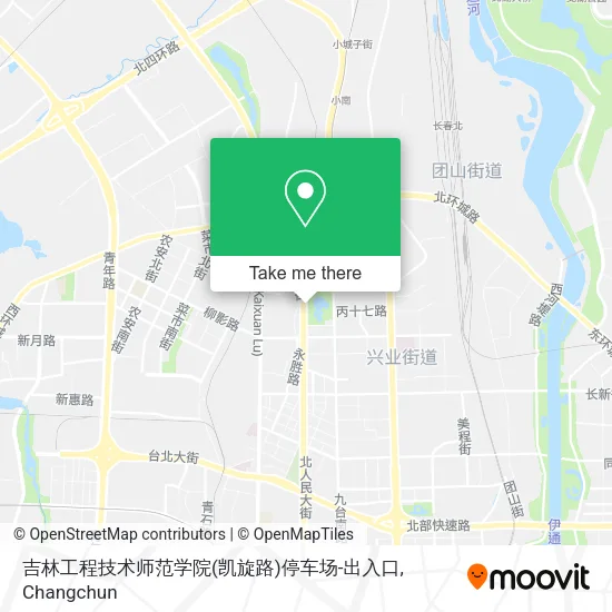 吉林工程技术师范学院(凯旋路)停车场-出入口 map