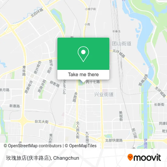 玫瑰旅店(庆丰路店) map
