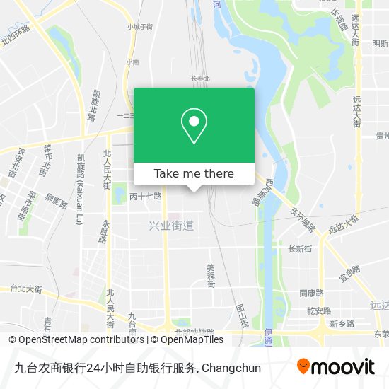 九台农商银行24小时自助银行服务 map