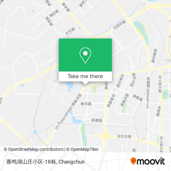 雁鸣湖山庄小区-18栋 map