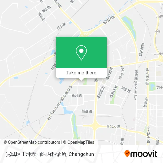 宽城区王坤赤西医内科诊所 map