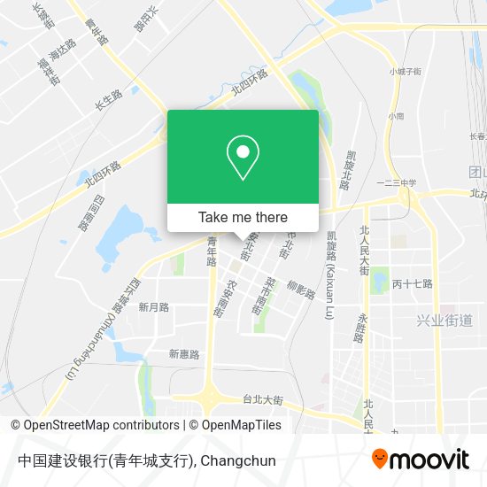 中国建设银行(青年城支行) map