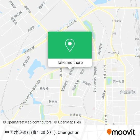 中国建设银行(青年城支行) map