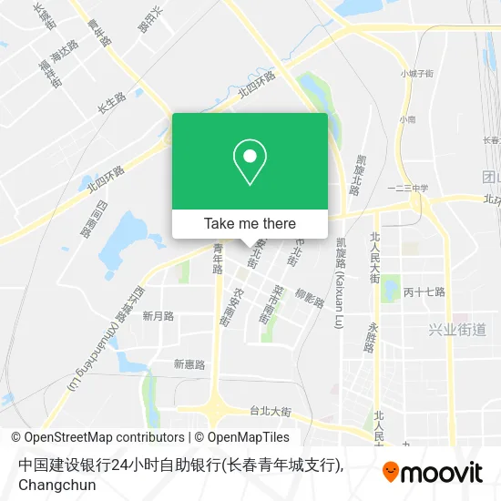 中国建设银行24小时自助银行(长春青年城支行) map