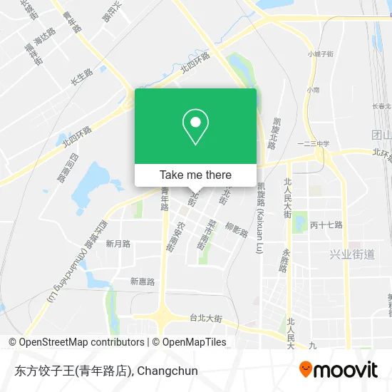 东方饺子王(青年路店) map
