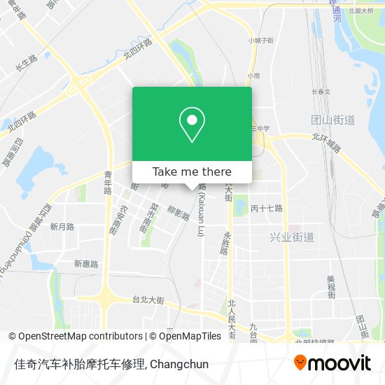 佳奇汽车补胎摩托车修理 map