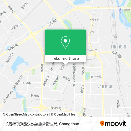 长春市宽城区社会组织管理局 map
