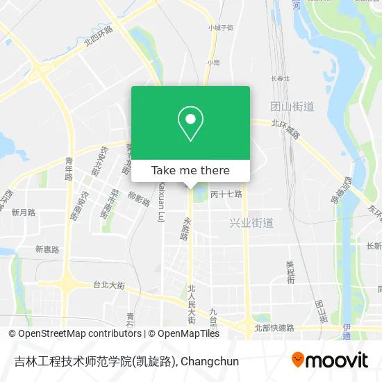 吉林工程技术师范学院(凯旋路) map