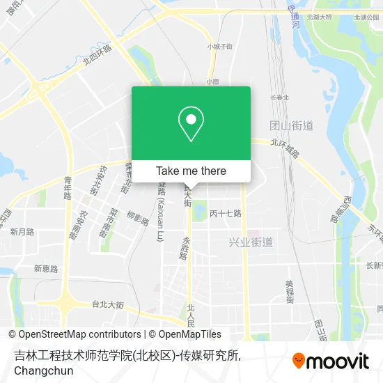 吉林工程技术师范学院(北校区)-传媒研究所 map