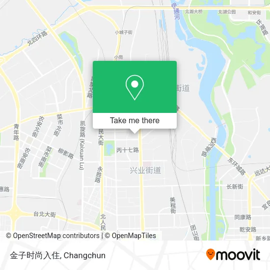 金子时尚入住 map