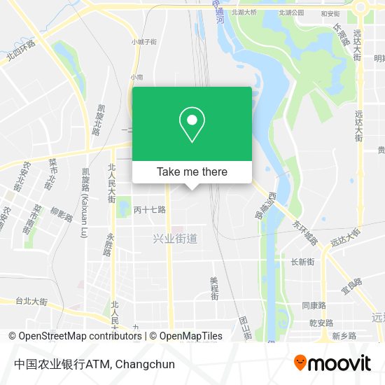 中国农业银行ATM map