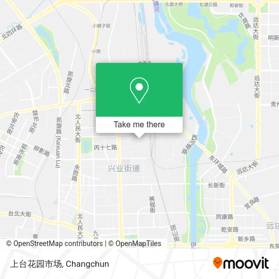 上台花园市场 map