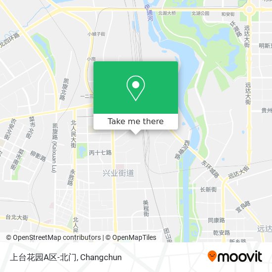 上台花园A区-北门 map