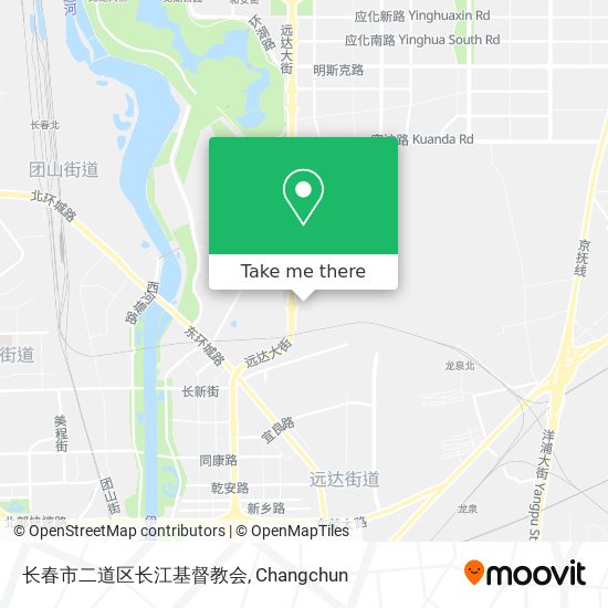 长春市二道区长江基督教会 map
