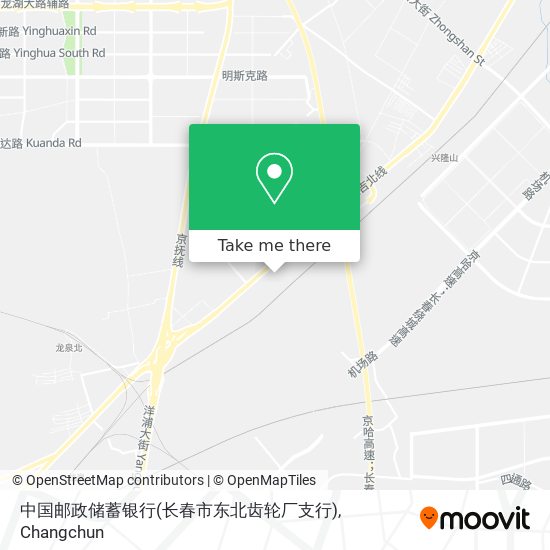 中国邮政储蓄银行(长春市东北齿轮厂支行) map