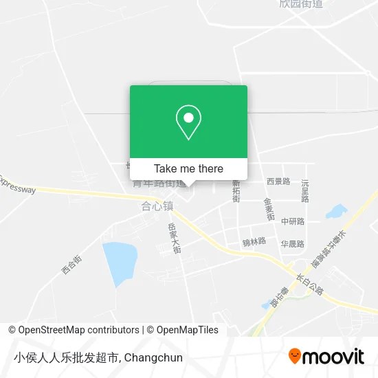 小侯人人乐批发超市 map