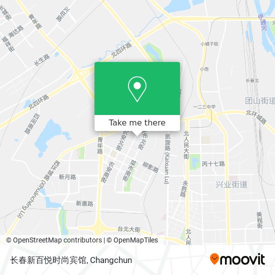 长春新百悦时尚宾馆 map