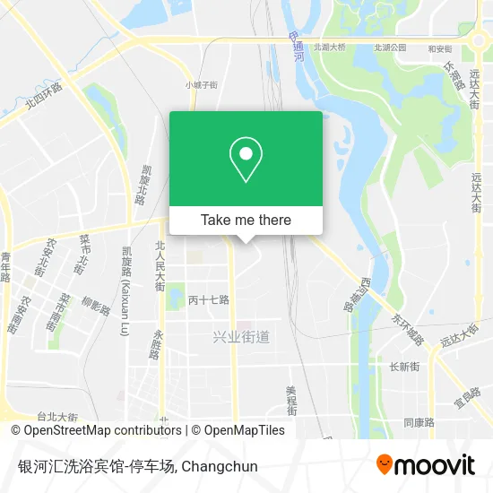 银河汇洗浴宾馆-停车场 map
