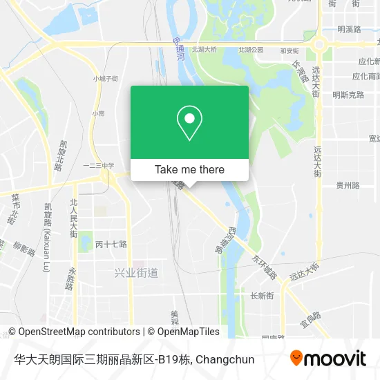 华大天朗国际三期丽晶新区-B19栋 map