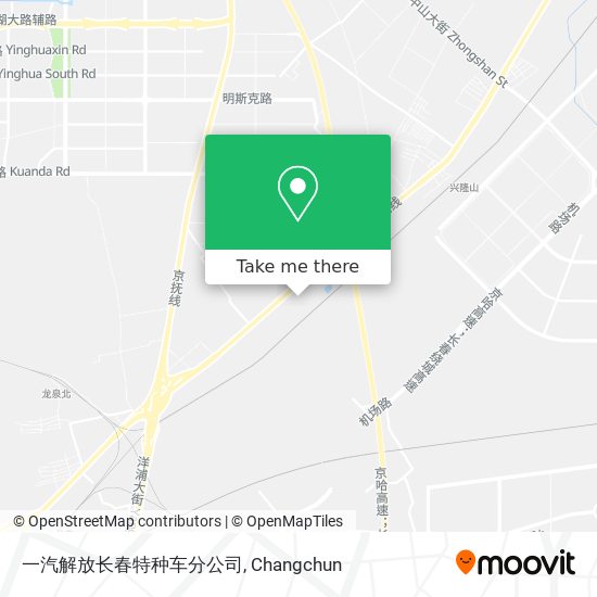 一汽解放长春特种车分公司 map