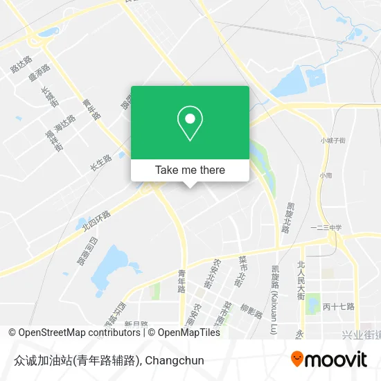 众诚加油站(青年路辅路) map