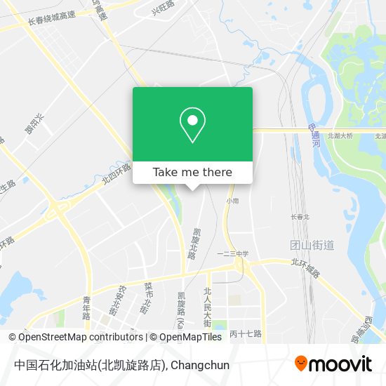 中国石化加油站(北凯旋路店) map