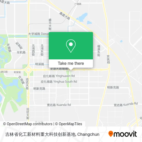 吉林省化工新材料重大科技创新基地 map