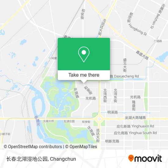 长春北湖湿地公园 map