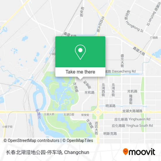 长春北湖湿地公园-停车场 map