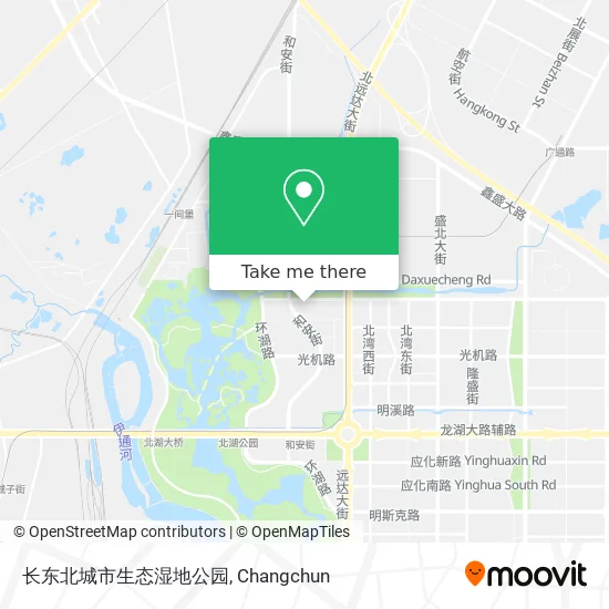 长东北城市生态湿地公园 map