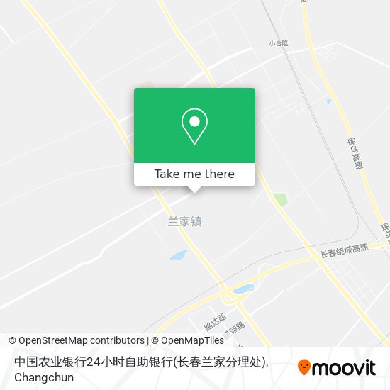 中国农业银行24小时自助银行(长春兰家分理处) map