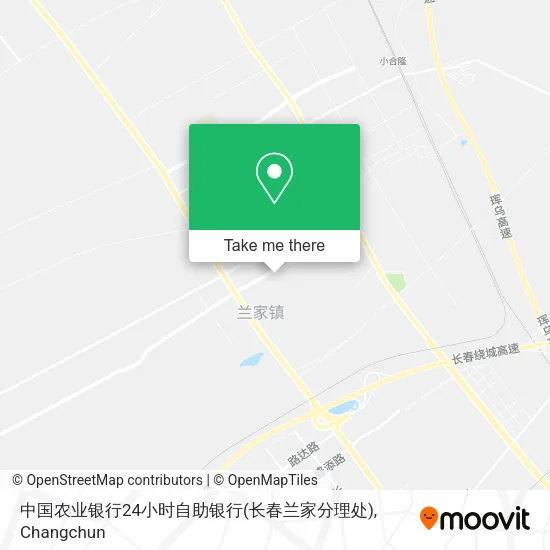 中国农业银行24小时自助银行(长春兰家分理处) map