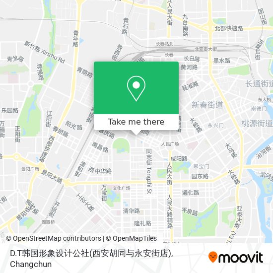 D.T韩国形象设计公社(西安胡同与永安街店) map