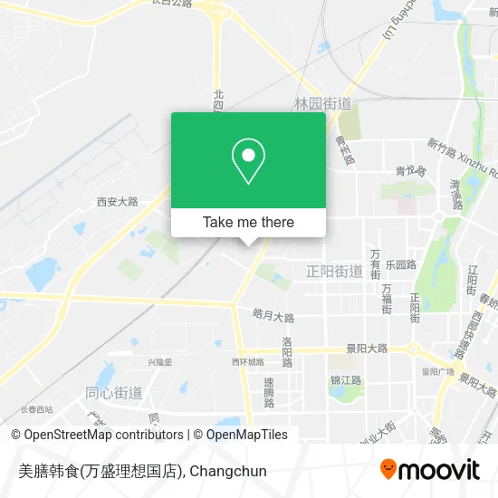 美膳韩食(万盛理想国店) map