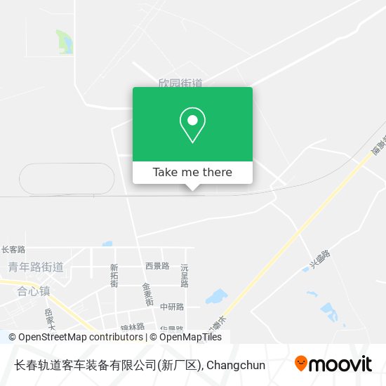 长春轨道客车装备有限公司(新厂区) map