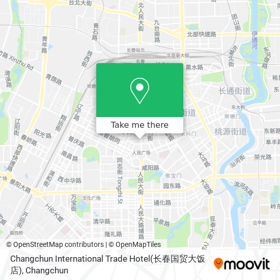 Changchun International Trade Hotel(长春国贸大饭店) map