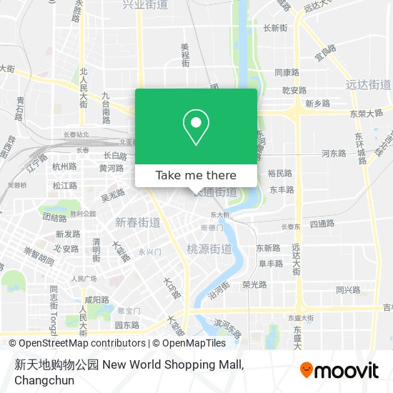 新天地购物公园 New World Shopping Mall map